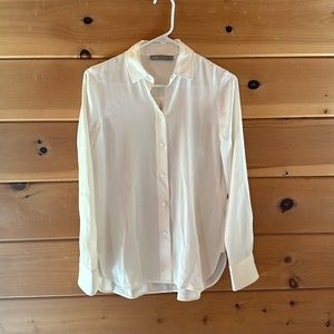 VINCE - BLOUSE - LONG SLEEVE BUTTON DOWN - XS - IVORY